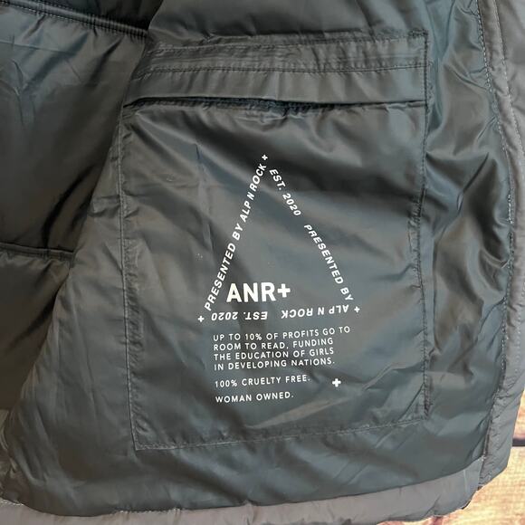 Alp N Rock ANR Womens Uno Vest Large Full Zip Insulated Puffer Hooded Gray - Picture 5 of 8